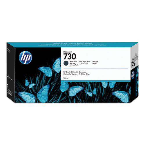 HP 730, (P2V71A) Matte Black Original Ink Cartridge-(HEWP2V71A)