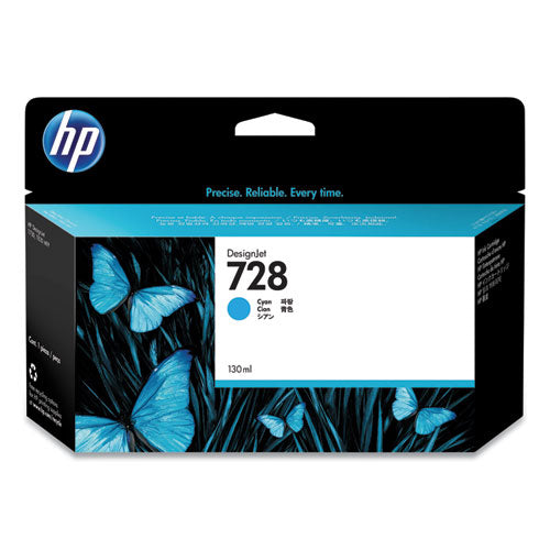 HP 728, (F9J67A) Cyan Original Ink Cartridge-(HEWF9J67A)