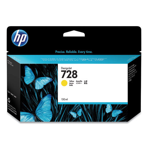 HP 728, (F9J65A) Yellow Original Ink Cartridge-(HEWF9J65A)