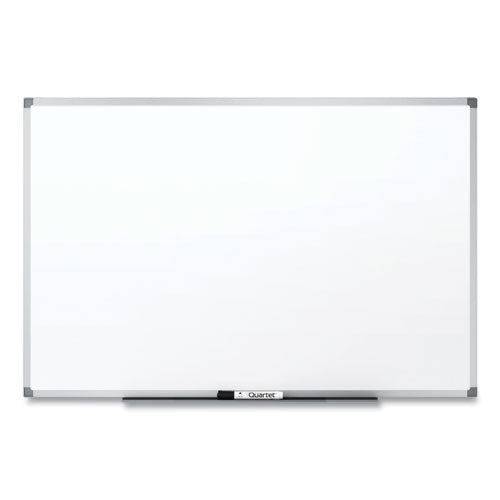 Porcelain Dry Erase Boards, Widescreen, 72 x 48, White Surface, Aluminum Frame-(MMMDEP7248A)