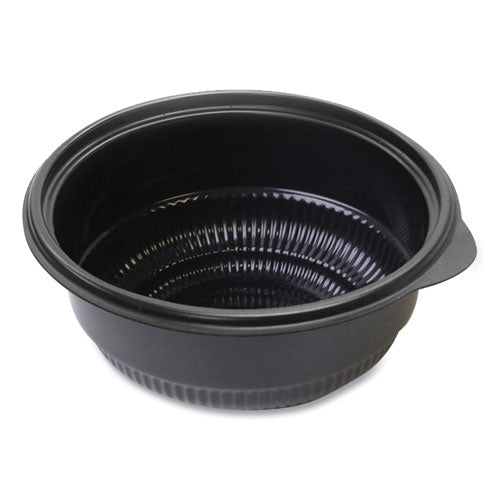 MicroRaves Incredi-Bowl Base, 16 oz, 6" Diameter x 1.75"h, Black, Plastic, 250/Carton-(ANZ4115820)