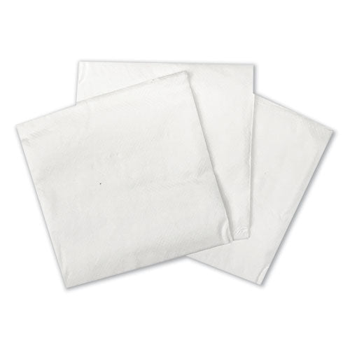 Cocktail Napkins, 1-Ply, 9w x 9d, White, 500/Pack, 8 Packs/Carton-(GENCOCKTAILNAPW)