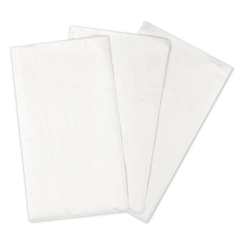 1/8-Fold Dinner Napkins, 2-Ply, 15 x 17, White, 300/Pack, 10 Packs/Carton-(BWK8321W)