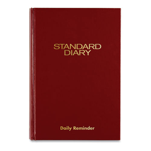 Standard Diary Daily Reminder Book, 2023 Edition, Medium/College Rule, Red Cover, (201) 8.25 x 5.75 Sheets-(AAGSD38913)