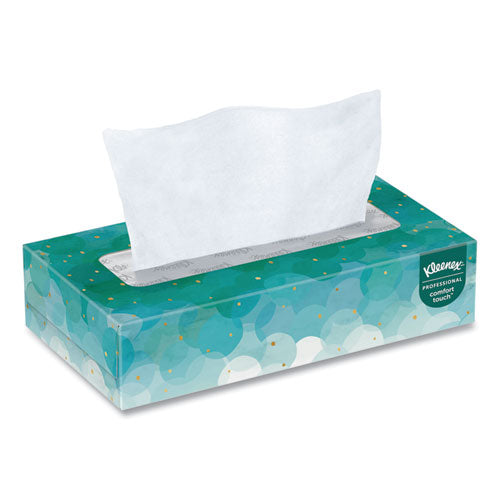 White Facial Tissue for Business, 2-Ply, White, 100 Sheets/Box, 10 Boxes/Bundle, 6 Bundles/Carton-(KCC13216)