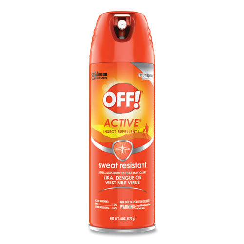 ACTIVE Insect Repellent, 6 oz Aerosol Spray, 12/Carton-(SJN333243)