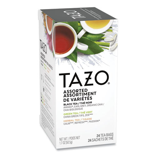 Assorted Tea Bags, Three Each Flavor, 24/Box-(TZO153966)