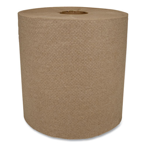 Morsoft Universal Roll Towels, 1-Ply, 8" x 700 ft, Kraft, 6 Rolls/Carton-(MOR6700R)