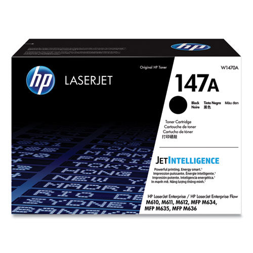 HP 147A, (W1470A) Black Original Laser Toner Cartridge-(HEWW1470A)