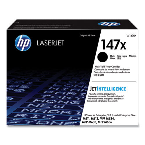 HP 147X, (W1470X) High-Yield Black Original LaserJet Toner Cartridge-(HEWW1470X)