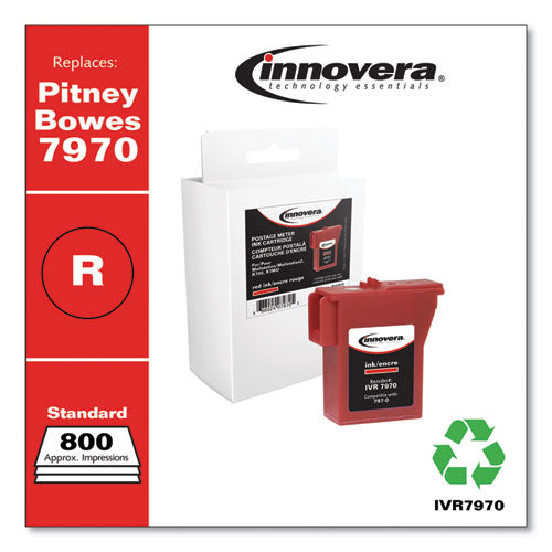 Compatible Red Postage Meter Ink, Replacement for 797-0 (7970), 800 Page-Yield-(IVR7970)