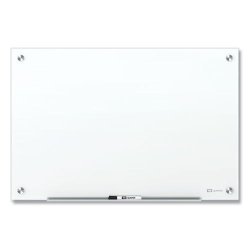 Brilliance Glass Dry-Erase Boards, 24 x 18, White Surface-(QRTG22418W)