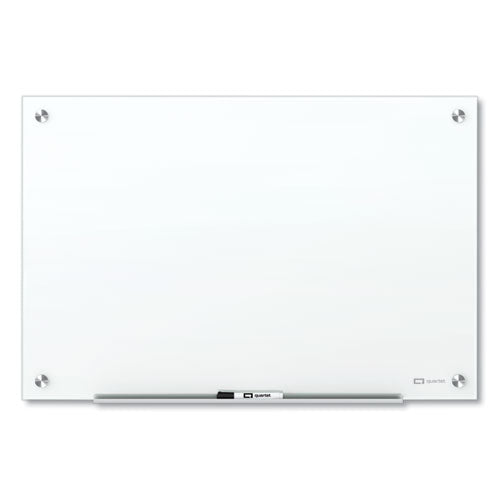 Brilliance Glass Dry-Erase Boards, 48 x 36, White Surface-(QRTG24836W)