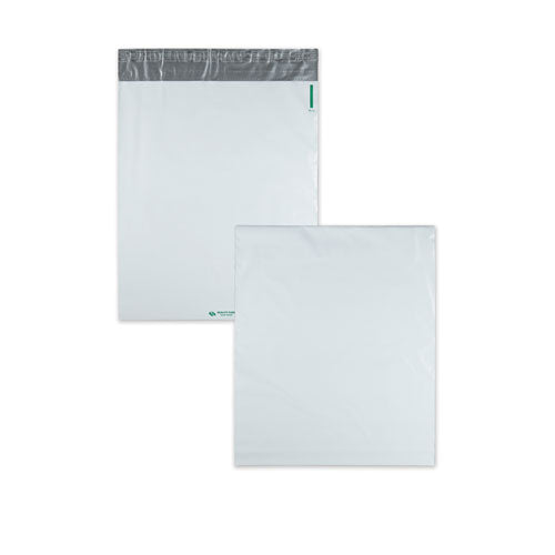 Redi-Strip Poly Expansion Mailer, #5 1/4, Square Flap, Redi-Strip Adhesive Closure, 13 x 16, White, 100/Carton-(QUA46393)