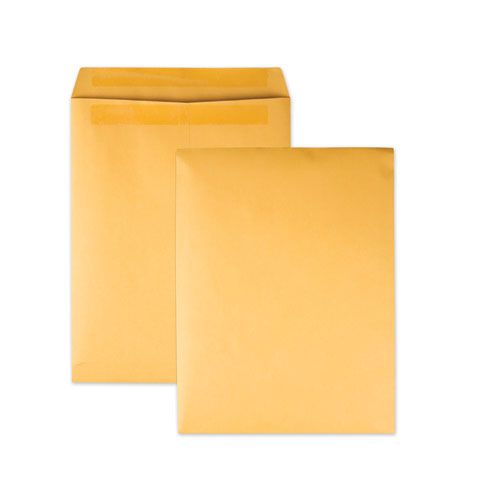 Redi-Seal Catalog Envelope, #13 1/2, Cheese Blade Flap, Redi-Seal Adhesive Closure, 10 x 13, Brown Kraft, 250/Box-(QUA43762)