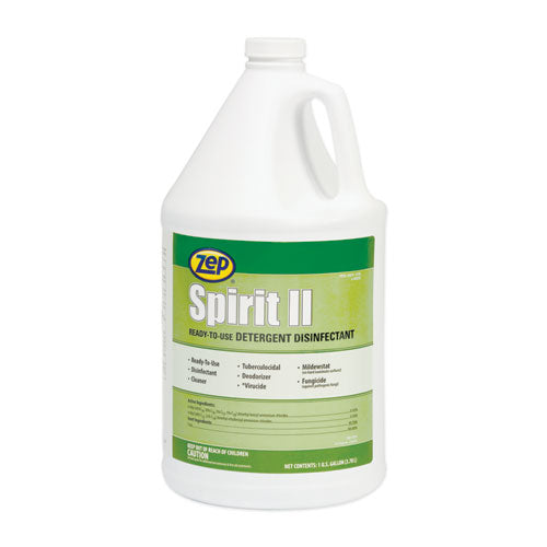 Spirit II Ready-to-Use Disinfectant, Citrus Scent, 1 gal Bottle, 4/Carton-(ZPP67923)