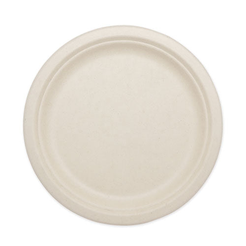 Fiber Plates, 10" dia, Natural, 800/Carton-(WORPLSCU10)