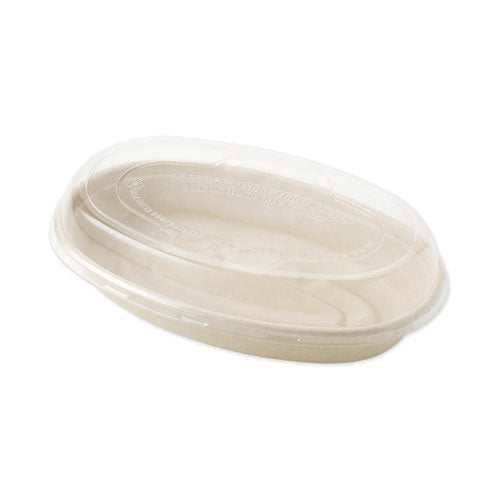 PLA Lids for Fiber Burrito Bowls, 9.7" Diameter, Clear, Plastic, 300/Carton-(WORBOLCSUBB)