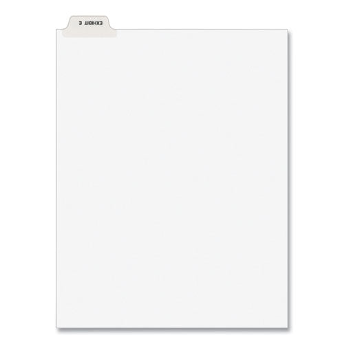 Avery-Style Preprinted Legal Bottom Tab Divider, 26-Tab, Exhibit E, 11 x 8.5, White, 25/PK-(AVE11944)