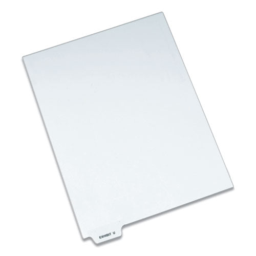 Avery-Style Preprinted Legal Bottom Tab Dividers, 26-Tab, Exhibit U, 11 x 8.5, White, 25/Pack-(AVE12394)