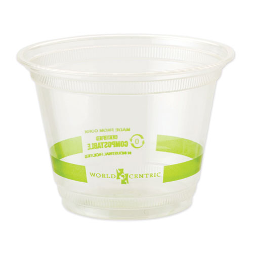 PLA Clear Cold Cups, 9 oz, Clear, 1,000/Carton-(WORCPCS9Q)