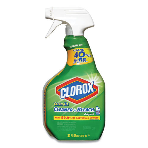 Clean-Up Cleaner + Bleach, Original, 32 oz Spray Bottle, 9/Carton-(CLO31221)