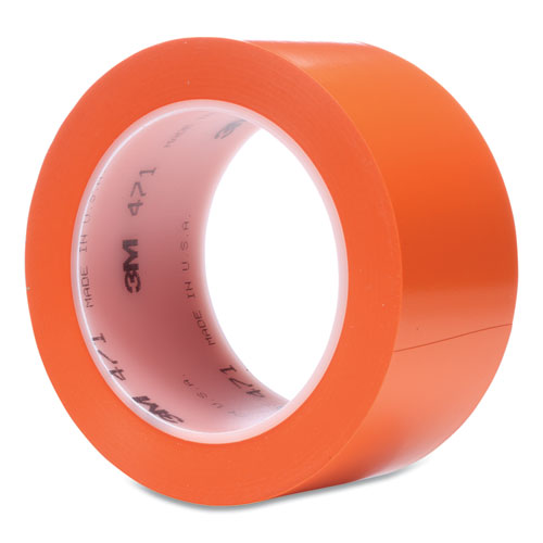 Vinyl Floor Marking Tape 471, 2" x 36 yds, Orange-(MMM471ORG)