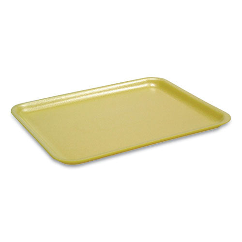 Supermarket Tray, #2, 8.38 x 5.88 x 1.21, Yellow, Foam, 500/Carton-(PCT51P302)