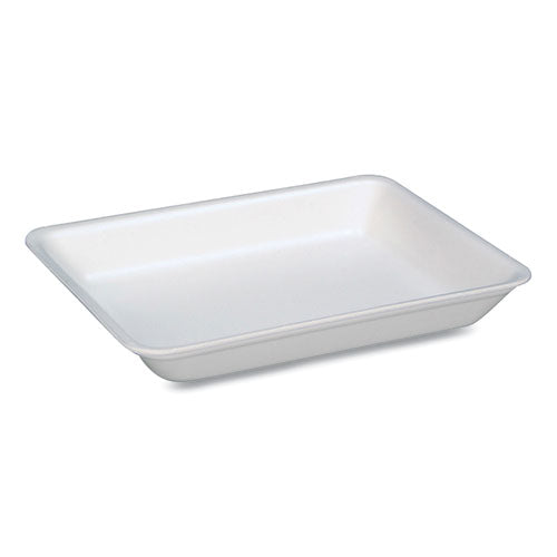 Supermarket Tray, #4D, 8.63 x 6.56 x 1.27. White, Foam, 400/Carton-(PCT51P104D)