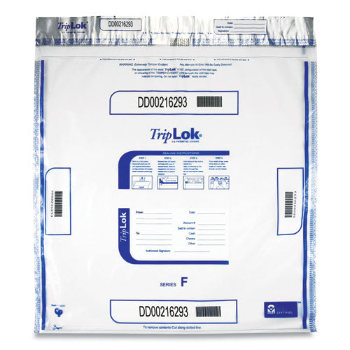 Deposit Bag, Plastic, 20 x 20, Clear, 250/Carton-(CNK585064)