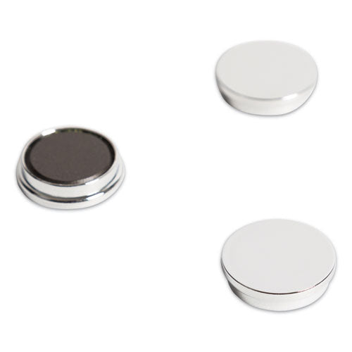 Board Magnets, Circles, Silver, 1.25" Diameter, 10/Pack-(UBRIM130809)