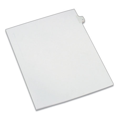 Preprinted Legal Exhibit Side Tab Index Dividers, Allstate Style, 10-Tab, 4, 11 x 8.5, White, 25/Pack-(AVE82202)