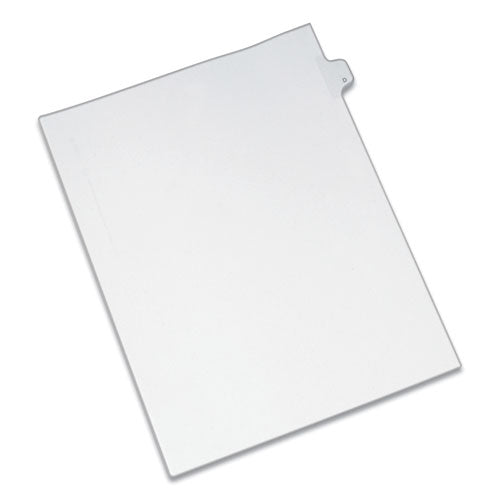 Preprinted Legal Exhibit Side Tab Index Dividers, Allstate Style, 26-Tab, D, 11 x 8.5, White, 25/Pack-(AVE82166)