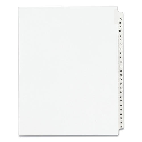 Preprinted Legal Exhibit Side Tab Index Dividers, Avery Style, 26-Tab, A to Z, 11 x 8.5, White, 1 Set, (1400)-(AVE01400)