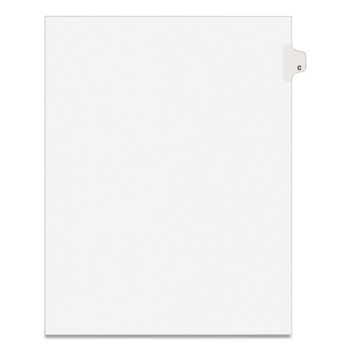 Preprinted Legal Exhibit Side Tab Index Dividers, Avery Style, 26-Tab, C, 11 x 8.5, White, 25/Pack, (1403)-(AVE01403)