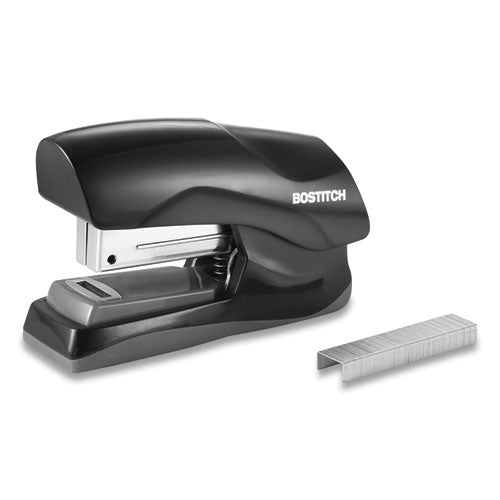 Flat Clinch Stapler, 40-Sheet Capacity, Black-(BOSB175BLK)