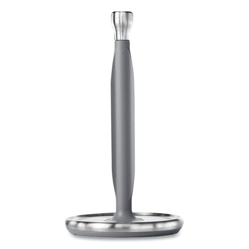 Good Grips Steady Paper Towel Holder, Stainless Steel, 8.1 x 7.8 x 14.5, Gray/Silver-(OXO13245000)