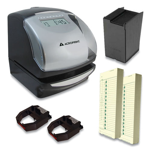 ES900 Time Clock Bundle, Digital Display, Black-(ACPTRB950)