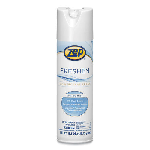 Freshen Disinfectant Spray, Spring Mist, 15.5 oz Aerosol Spray, 12/Carton-(ZPP1050017)