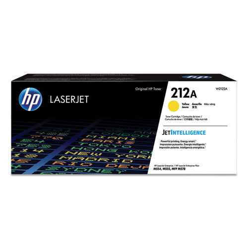 HP 212A, (W2122A) Yellow Original LaserJet Toner Cartridge-(HEWW2122A)