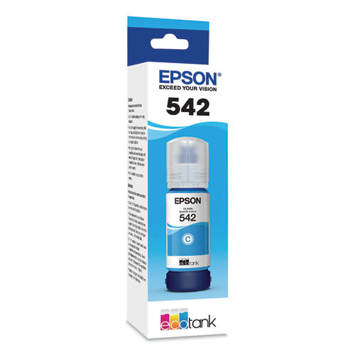 T542220-S (T542) DURABrite EcoFit Ultra High-Capacity Ink, 6,000 Page-Yield, Cyan-(EPST542220S)