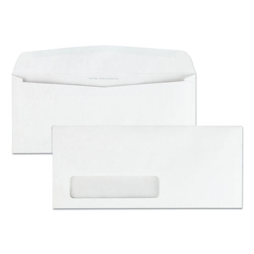 Park Ridge Embossed Executive Envelope, Address Window, #10, Commercial Flap, Gummed Closure, 4.13 x 9.5, White, 500/Box-(QUA21330)