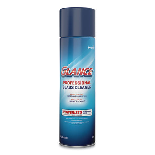 Glance Powerized Glass and Surface Cleaner, Ammonia Scent, 19 oz Aerosol Spray, 12/Carton-(DVO904553)