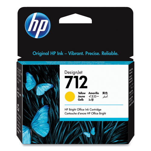 HP 712, (3ED69A) Yellow Original Ink Cartridge-(HEW3ED69A)