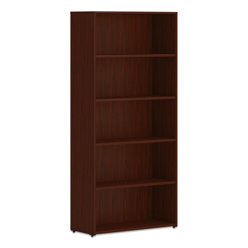 Mod Bookcase, Five-Shelf/4 Adjustable, 30w x 13d x 65h, Traditional Mahogany-(HONLBC3013B5LT1)