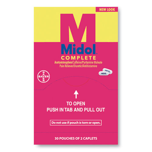 Complete Menstrual Caplets, Two-Pack, 30 Packs/Box-(PFYBXMD30)