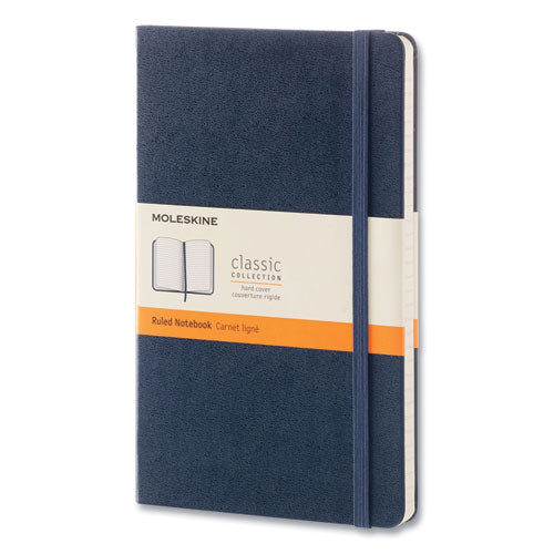 Classic Collection Hard Cover Notebook, 1-Subject, Dotted Rule, Sapphire Blue Cover, (240) 8.25 x 5 Sheets-(HBG893601)