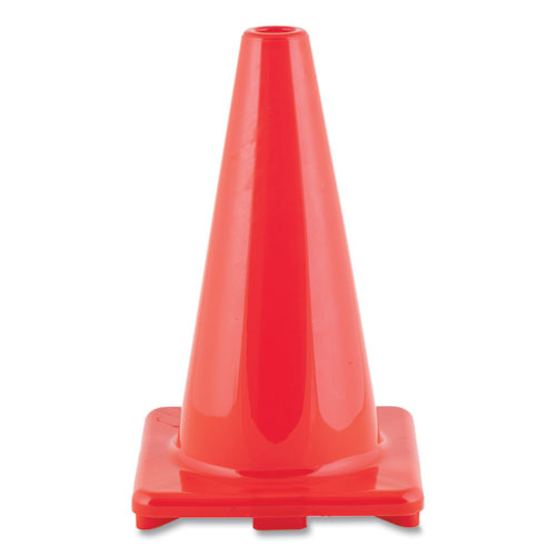 Hi-Visibility Vinyl Cones, 18" Tall, Orange-(CSIC18OR)