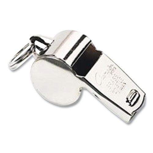 Sports Whistle, Heavy Weight, Metal, Silver, Dozen-(CSI401)