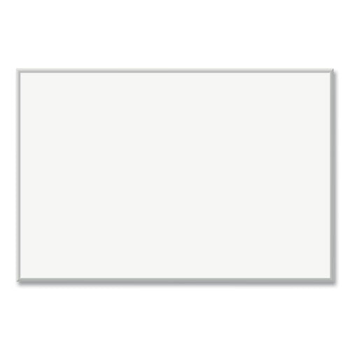 Magnetic Dry Erase Board with Aluminum Frame, 72 x 48, White Surface, Silver Aluminum Frame-(UBR073U0001)